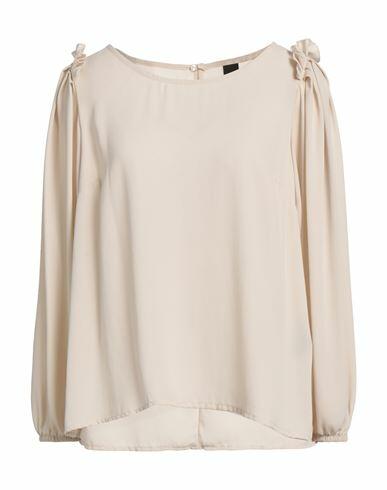 Mdm Mademoiselle Du Monde Woman Top Beige Polyester Cover