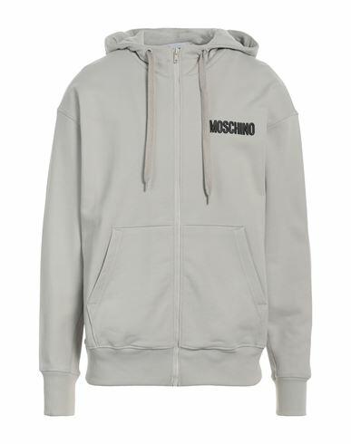 Moschino Man Sweatshirt Light grey Organic cotton Cover