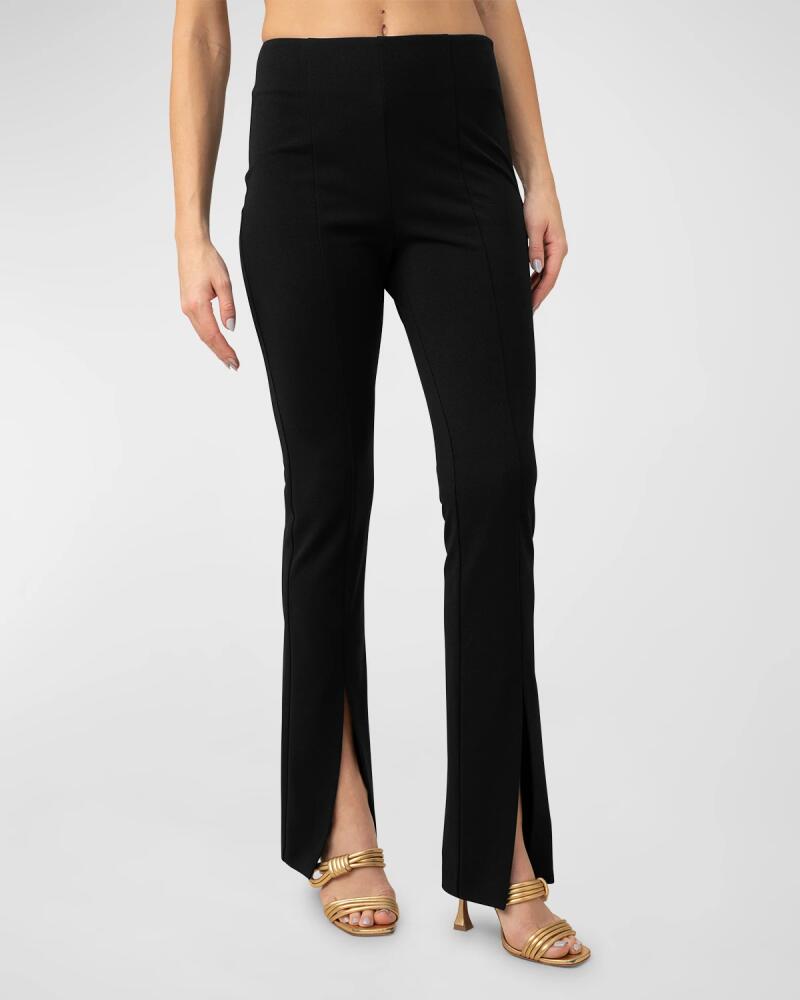 Trina Turk Carine 2 High-Rise Split-Hem Pants Cover