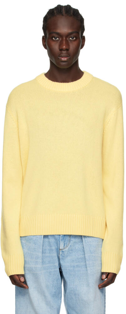 LISA YANG Yellow 'The Kristian' Sweater Cover