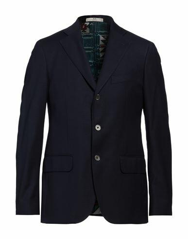 Cc Collection Corneliani Man Blazer Navy blue Virgin Wool, Cotton, Elastane Cover