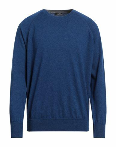 Barba Napoli Man Sweater Blue Cashmere Cover