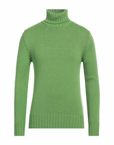 Capsule Knit Man Turtleneck Green Merino Wool Cover