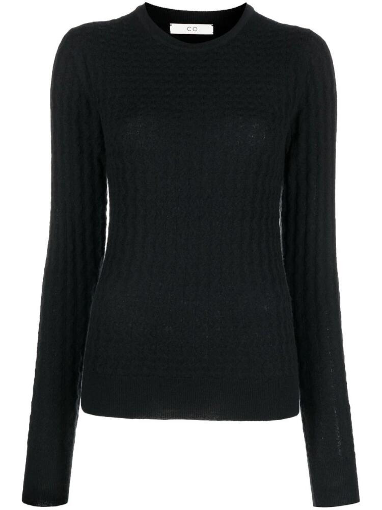 Co cable-knit cashmere sweater - Black Cover