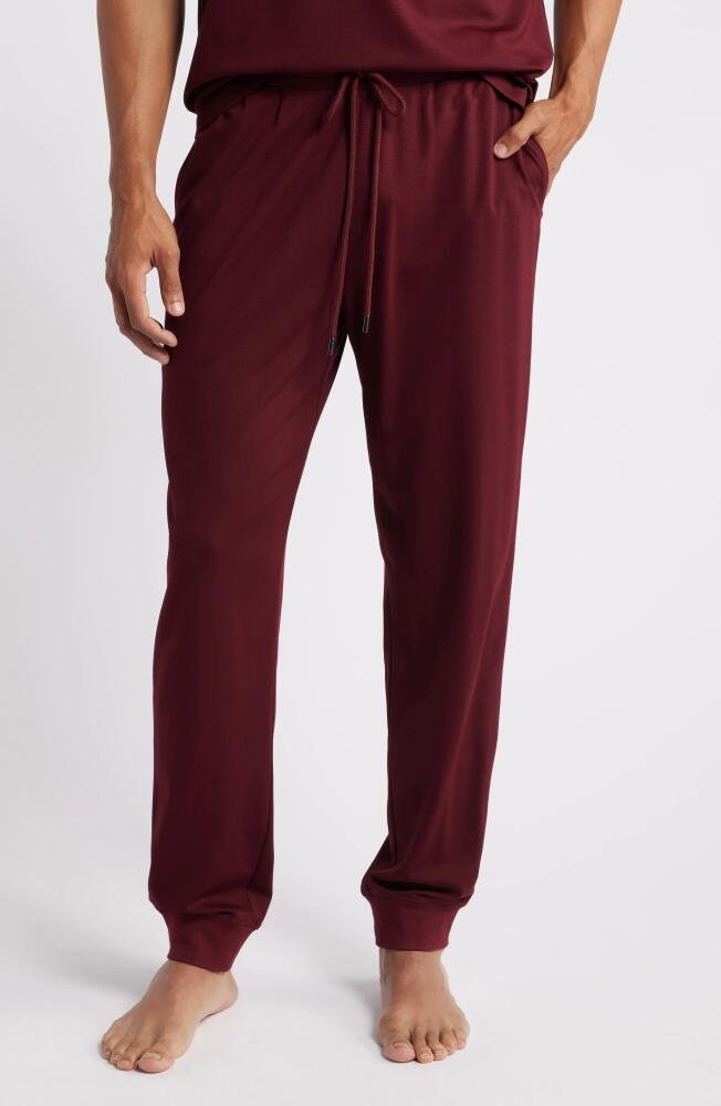 Daniel Buchler Solid Lounge Joggers in Wine Cover