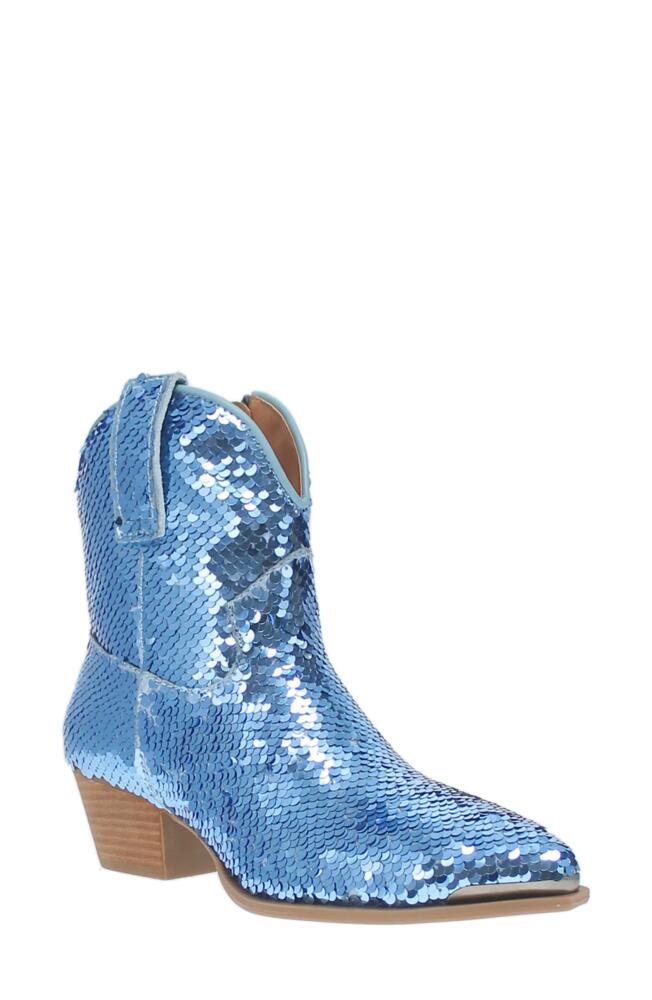 Dingo Bling Thing Sequin Western Bootie in Blue Cover