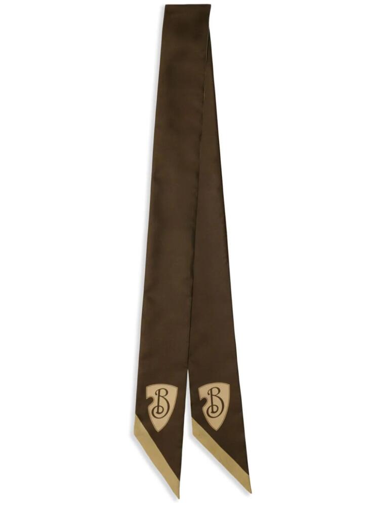 Burberry reversible B Shield scarf - Neutrals Cover