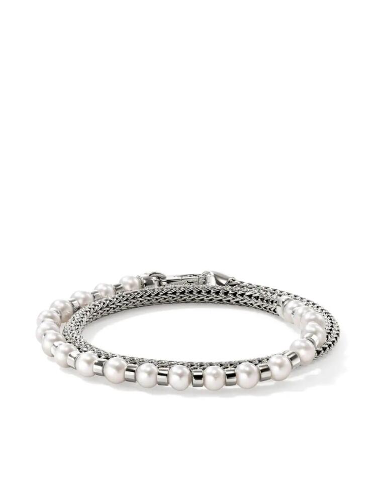 John Hardy JH Essential Wrap pearl bracelet - Silver Cover