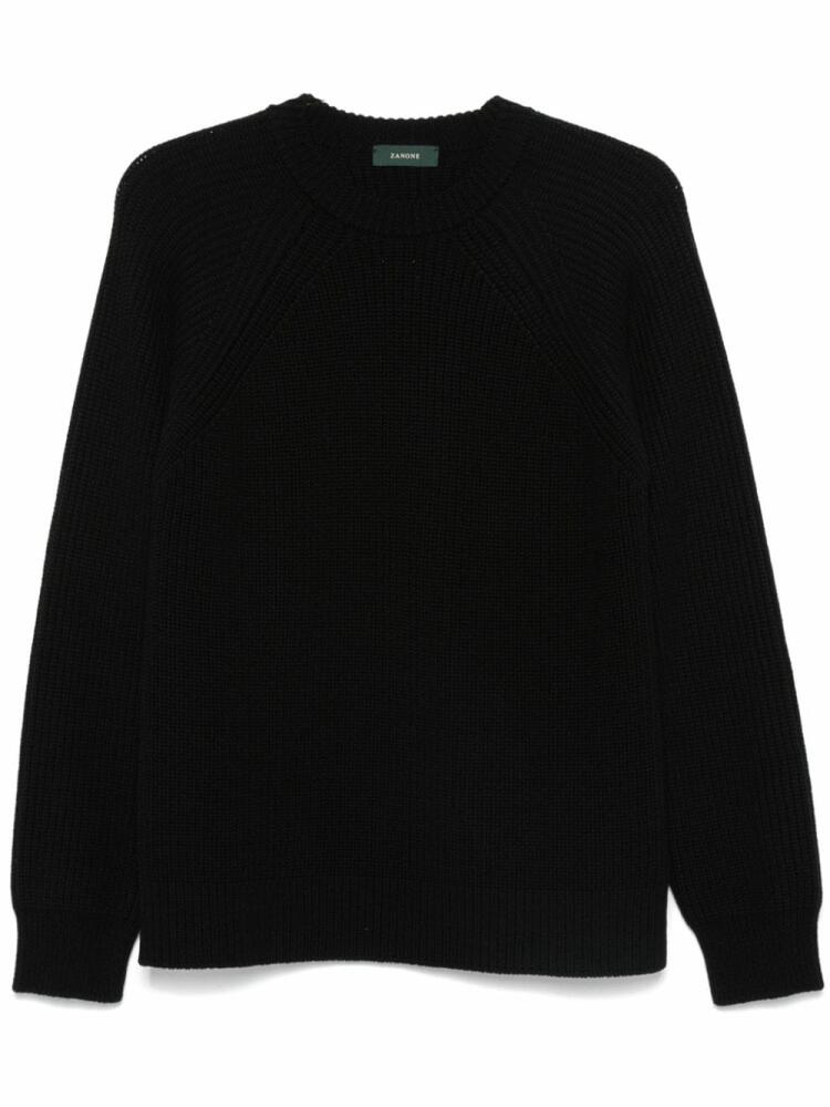 Zanone virgin-wool sweater - Black Cover