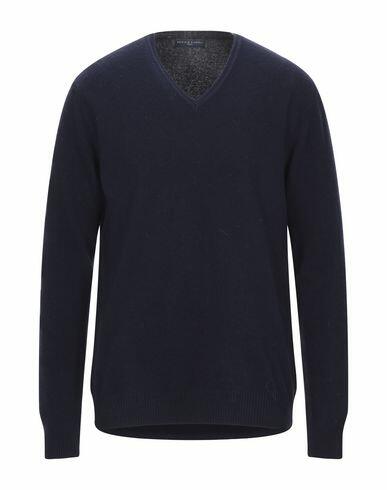 Daniele Fiesoli Man Sweater Midnight blue Merino Wool, Cashmere Cover