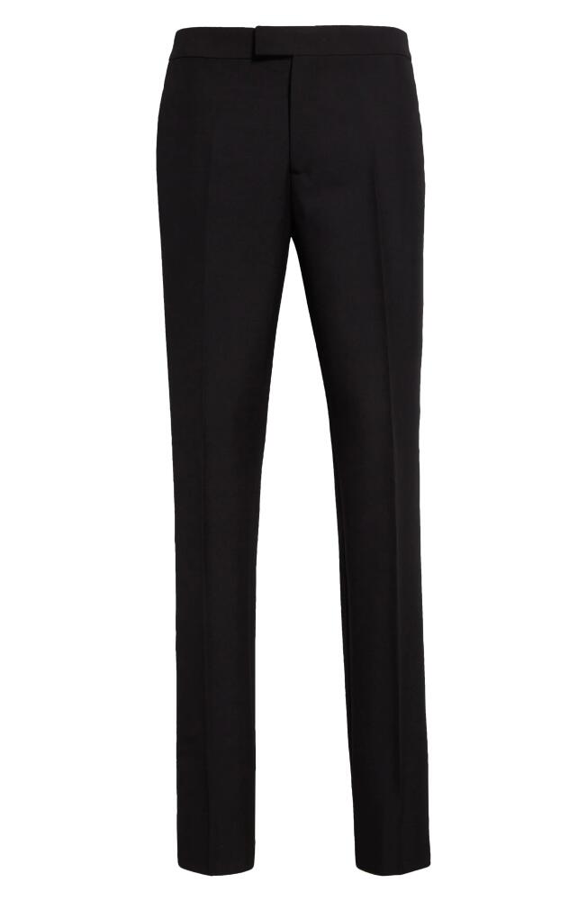 Versace Pleated Wool & Mohair Dress Pants in Black Cover