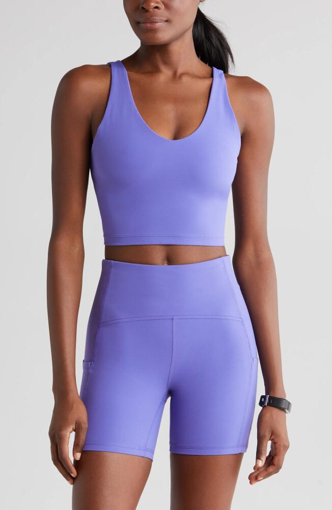 zella Studio Luxe Crop Tank in Purple Opulence Cover