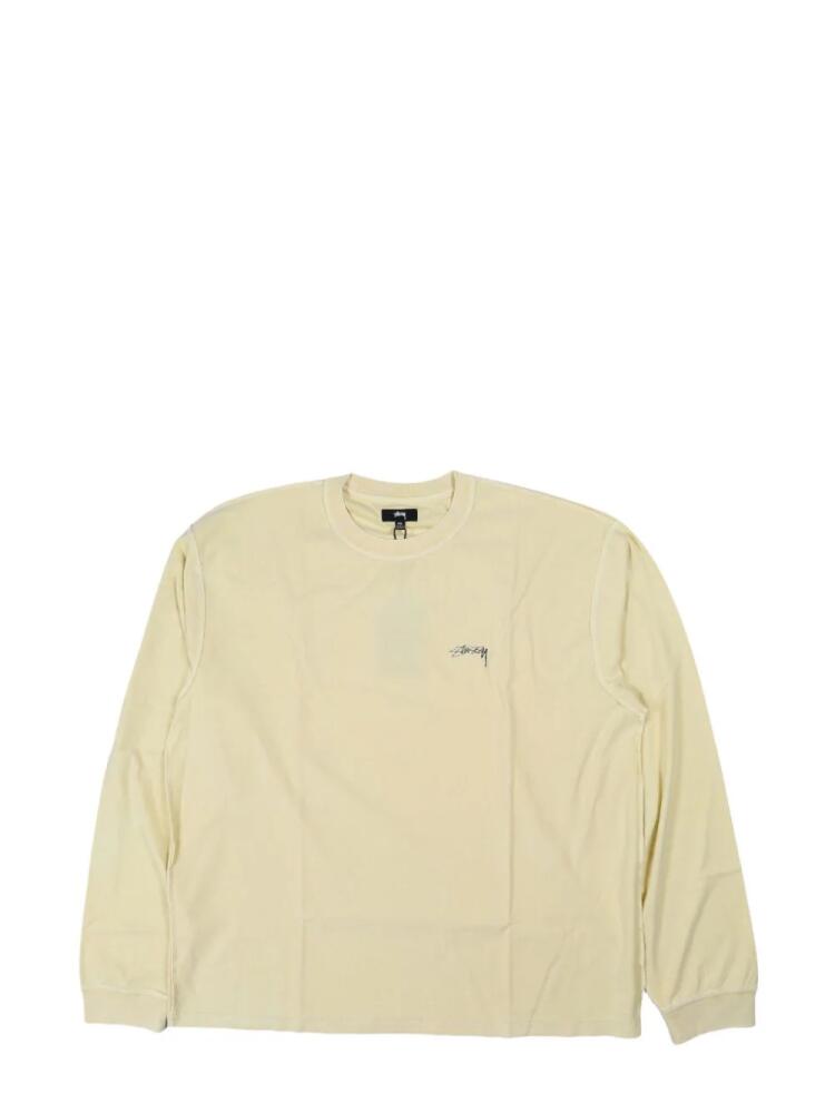 Stüssy Lazy long-sleeve T-shirt - Yellow Cover