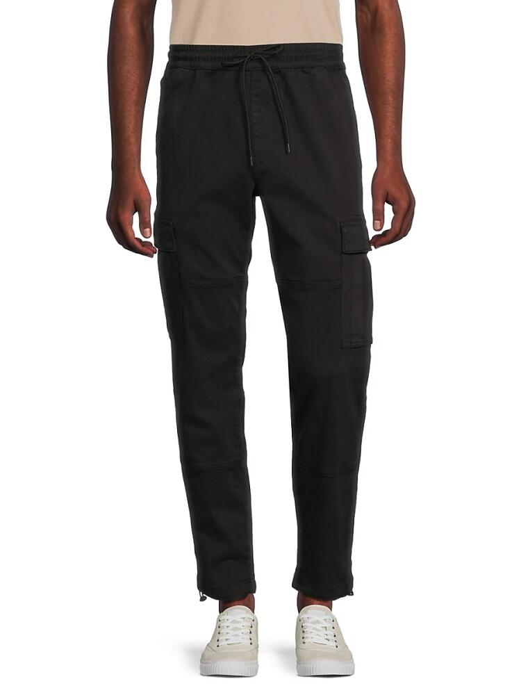 Joe's Jeans Men's Parachute Drawstring Cargo Pants - Black Cover