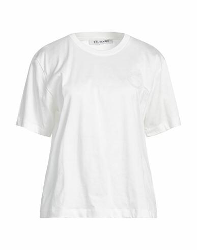 Trussardi Woman T-shirt White Cotton Cover