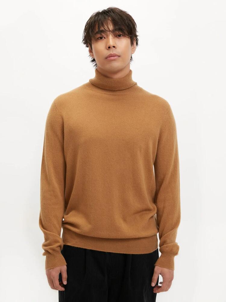 Gobi Cashmere Turtle Neck in Almond Cover