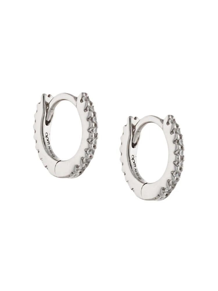 APM Monaco Croisette hoop earrings - Silver Cover