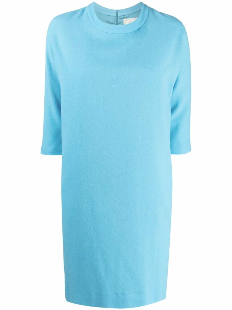 JANE Miami round-neck wool minidress - Blue Cover