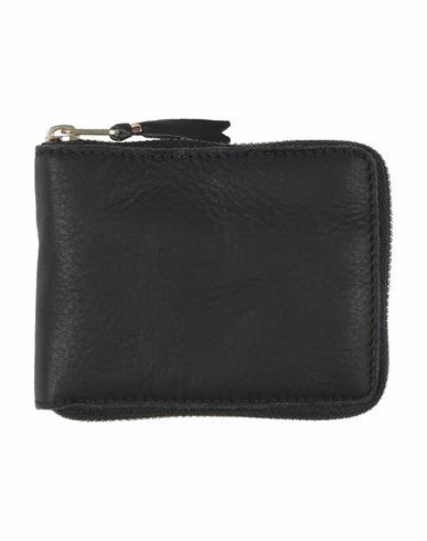 Comme Des Garçons Woman Wallet Black Leather Cover