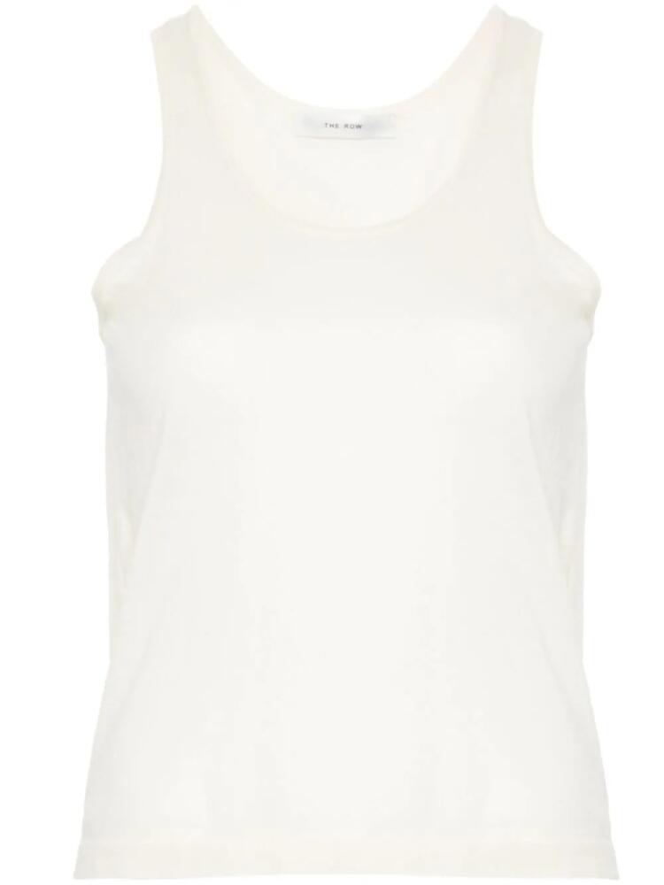 The Row Formosa fine-knit tank top - Neutrals Cover