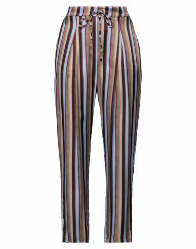 Brand Unique Woman Pants Beige Viscose, Silk Cover