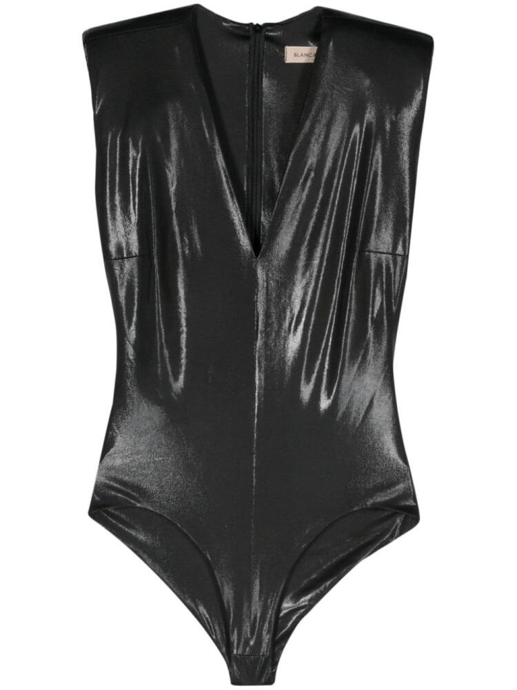 Blanca Vita Betonica laminated bodysuit - Black Cover