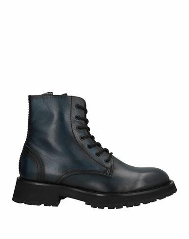 Alexander Mcqueen Man Ankle boots Midnight blue Soft Leather Cover