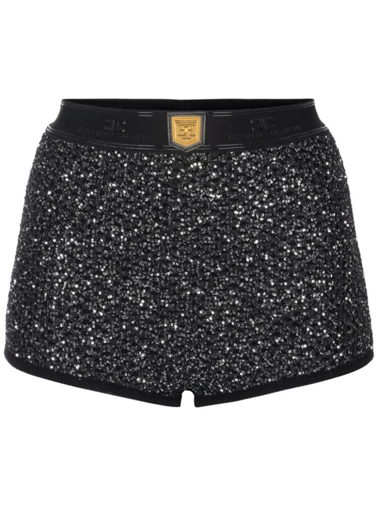 Elisabetta Franchi sequin-embellished mini shorts - Black Cover