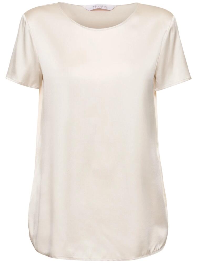 MAX MARA Cortona Silk Satin T-shirt Cover