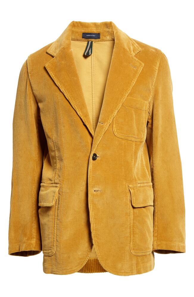 Drake's Games Cotton Corduroy Blazer in Yellow Cover