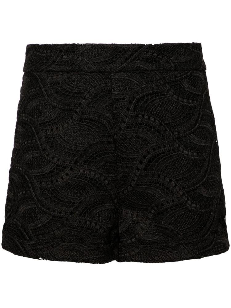 Ermanno Scervino guipure-lace mini shorts - Black Cover