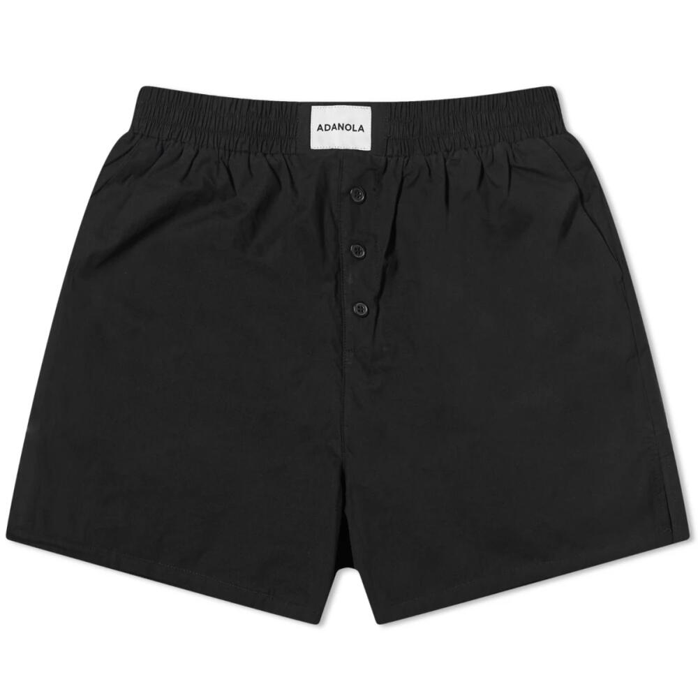 Adanola Women's Poplin Boxer Shorts in Black Cover