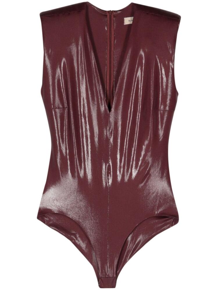 Blanca Vita Betonica laminated bodysuit - Red Cover