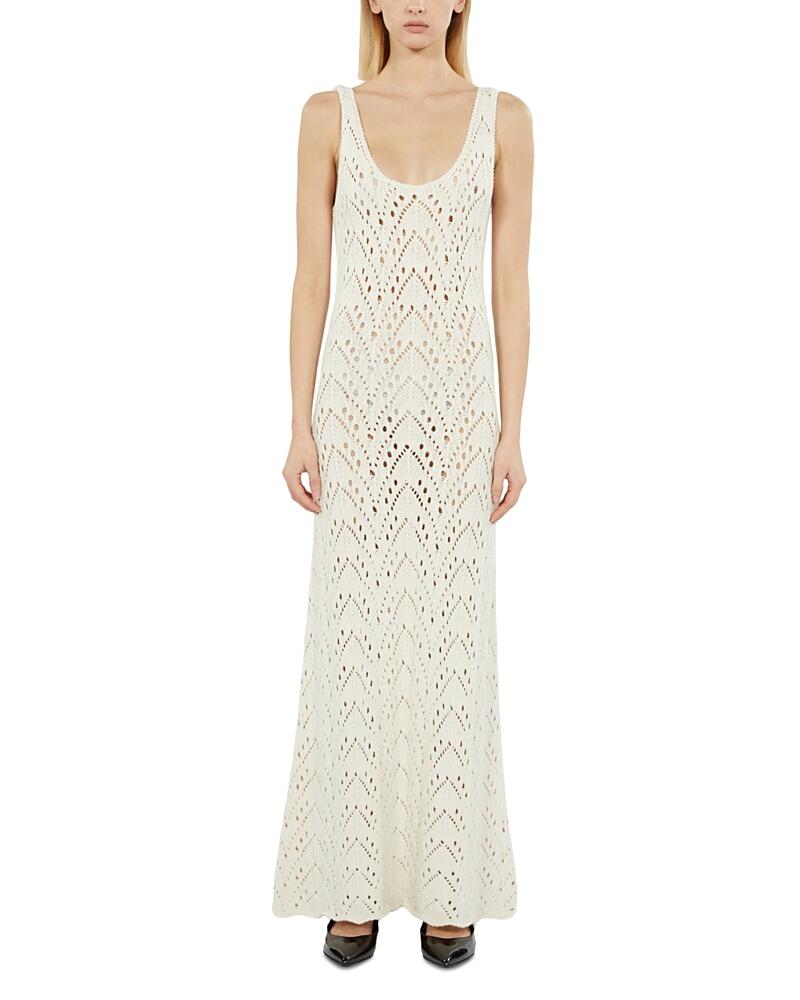 The Kooples Ecru Knit Maxi Dress Cover