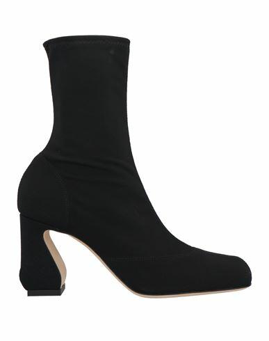 Sergio Rossi Woman Ankle boots Black Textile fibers Cover