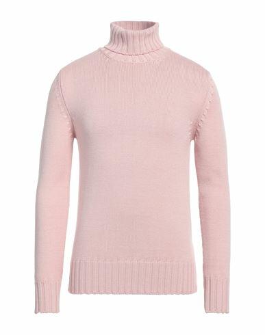 Capsule Knit Man Turtleneck Light pink Merino Wool Cover