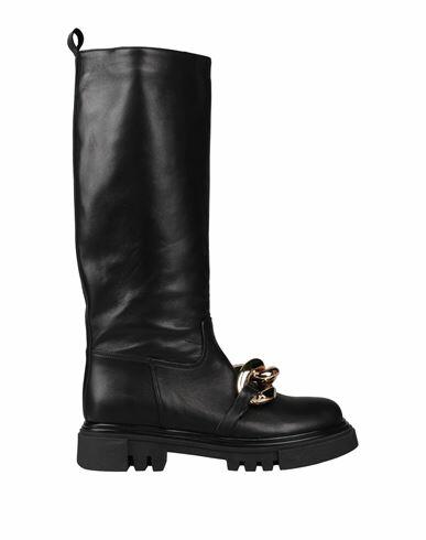 Jeannot Woman Boot Black Soft Leather Cover