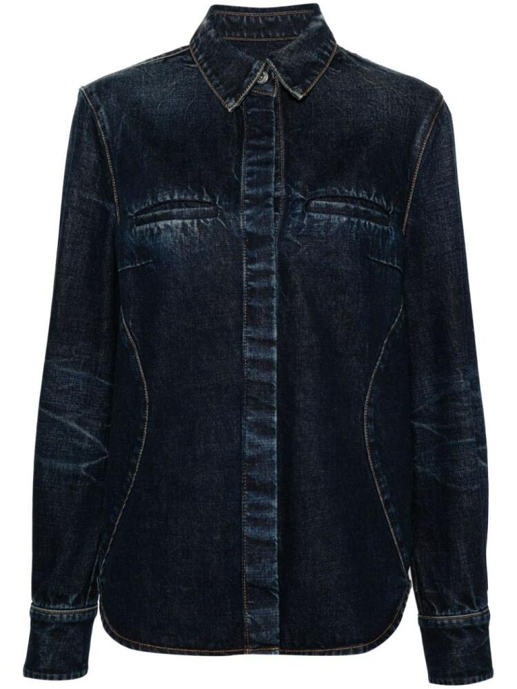 Ferragamo whiskered denim shirt - Blue Cover