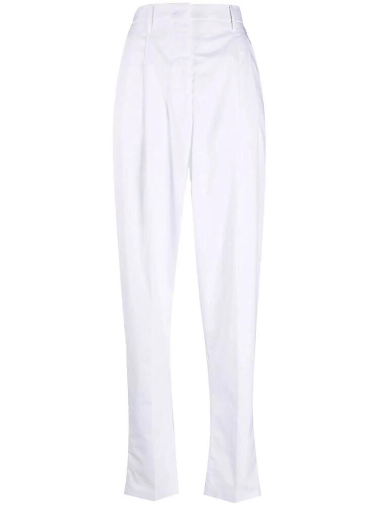 Nº21 high-waisted tapered trousers - White Cover