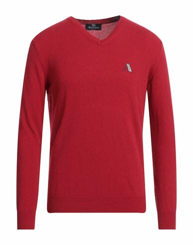 Aquascutum Man Sweater Red Wool, Cotton, Polyamide Cover