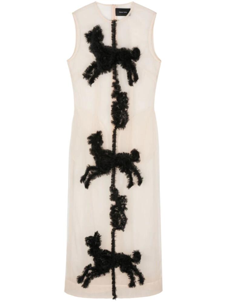 Simone Rocha Creature midi dress - Neutrals Cover