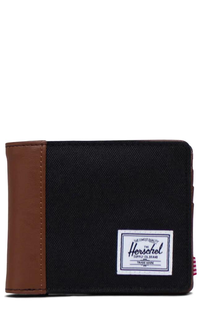 Herschel Supply Co. Hank Bifold Wallet in Black/Tan Cover