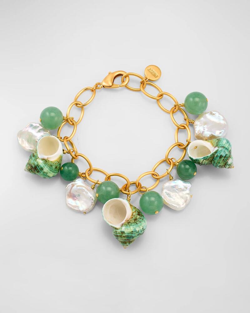 NEST Jewelry Green Seashell Charm Bracelet Cover