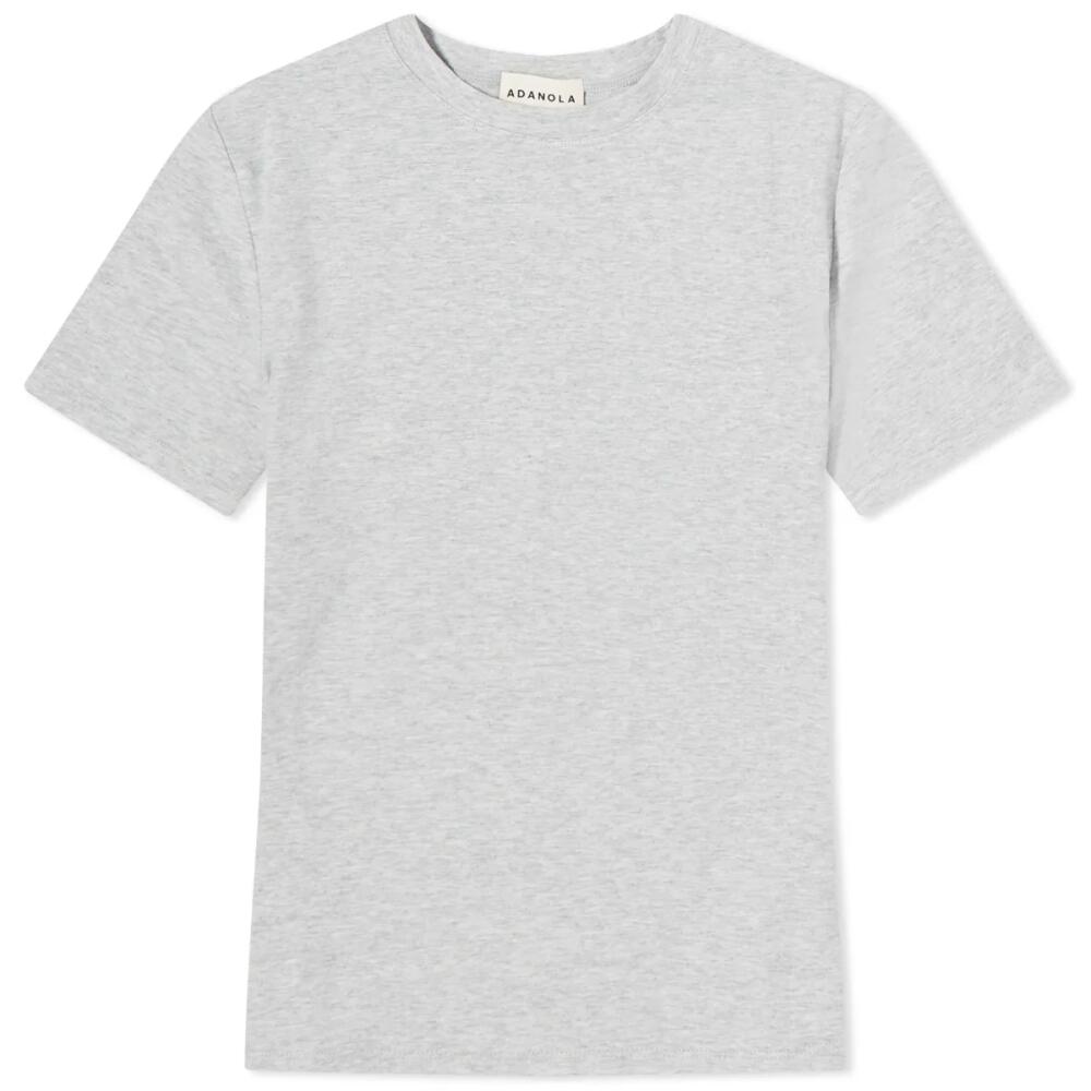 Adanola Women's Short Sleeve Top in Grey Melange Cover