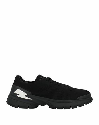 Neil Barrett Man Sneakers Black Textile fibers Cover