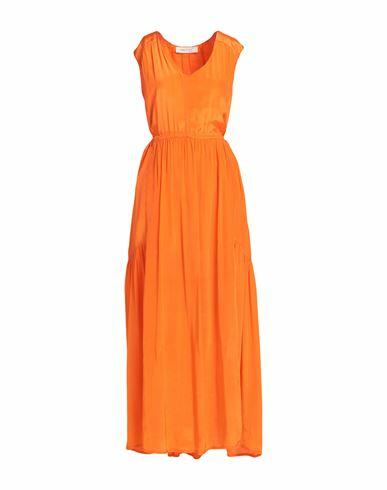 Emma & Gaia Red Woman Maxi dress Orange Viscose Cover