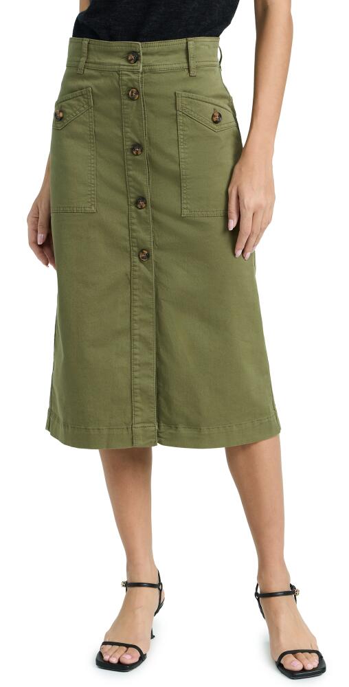 Joe's Jeans The Premium Cargo Midi Skirt Burnt Olive Cover