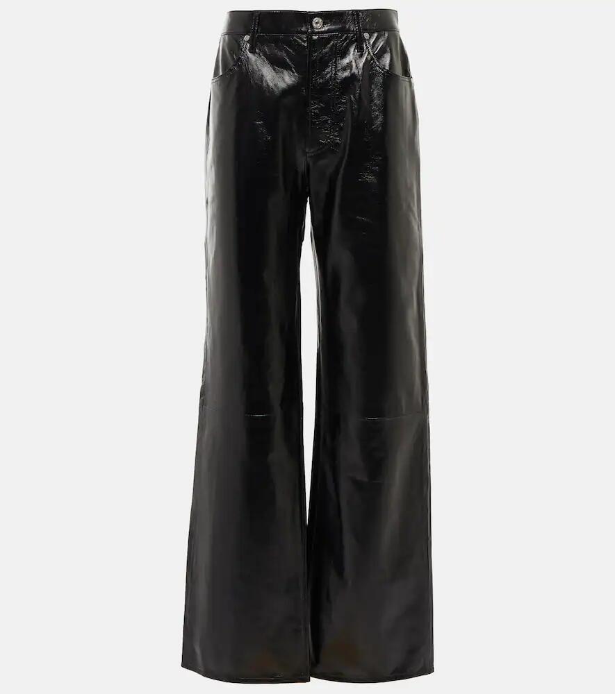 Citizens of Humanity Paloma high-rise wide-leg leather pants Cover