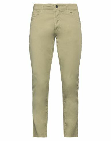 Reign Man Pants Light green Cotton, Elastane Cover