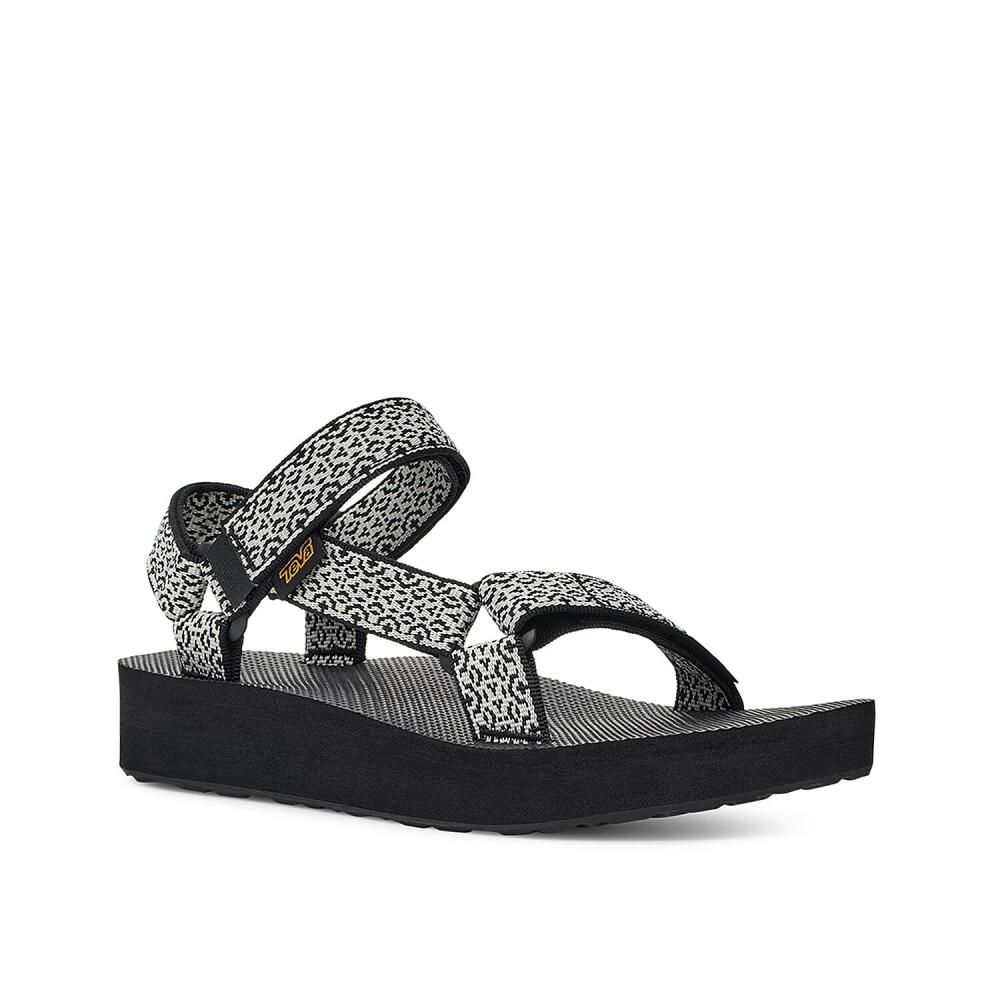 Teva Midform Universal Platform Sandal | Women's | Black/White Cover